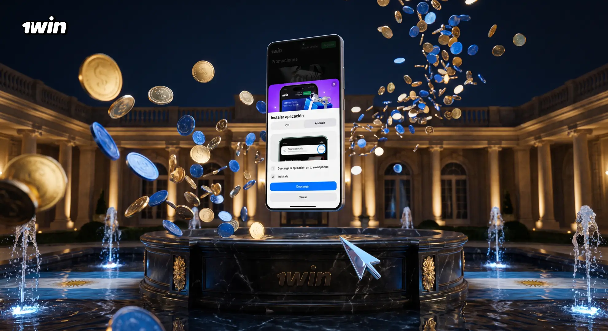Instalación de la PWA de 1win en iOS